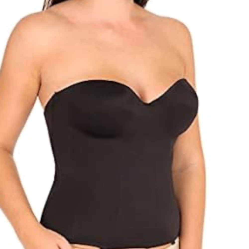 Victoria’s Secret black bustier bra